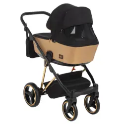 ست کالسکه مشکی طلایی 4 تکه آدامکس مدل CRISTIANO 403