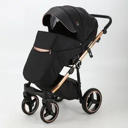 ست کالسکه مشکی بژ 4 تکه آدامکس مدل CORTINA SE 402