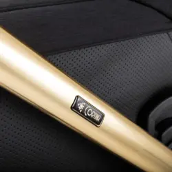 ست کالسکه طوسی طلایی 4 تکه آدامکس مدل CORTINA SE 462