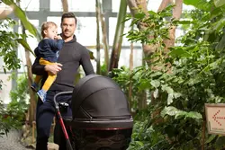 ست کالسکه مشکی قرمز 4 تکه آدامکس مدل CHANTAL SE 9