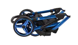 ست کالسکه مشکی آبی 4 تکه آدامکس مدل CHANTAL SE 10