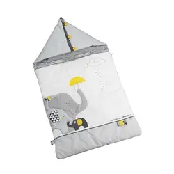 قنداق نوزاد سفید زرد ساتون SAUTHON مدل BABYFAN