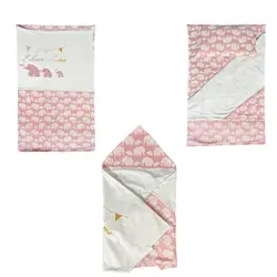 سرویس خواب سه تکه مسافرتی کودک ایسیز ISIZ طرح فیل صورتی