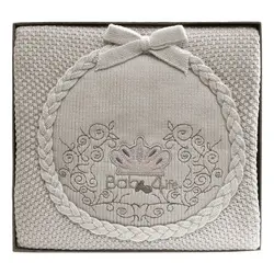 پتو نوزادی بافت بیبی فور لایف Baby4Life طرح تاج