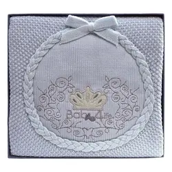 پتو نوزادی بافت بیبی فور لایف Baby4Life طرح تاج