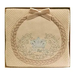 پتو نوزادی بافت بیبی فور لایف Baby4Life طرح تاج