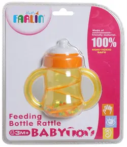 جغجغه مدل شیشه شیر کودک فارلین FARLIN