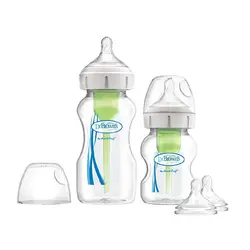 ست شیشه شیر سر پهن دوعددی 150 و 270 میل دکتر براونز Dr. Brown's