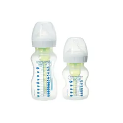 ست شیشه شیر سر پهن دوعددی 150 و 270 میل دکتر براونز Dr. Brown's