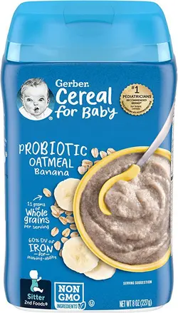 سرلاک اوتمیل و موز پروبیوتیک گربر Gerber