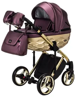 ست کالسکه بنفش 4 تکه چرم آدامکس مدل CHANTAL STAR 124