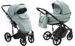 سرویس کالسکه 4تکه سبزآبی آدامکس مدل RIMINI