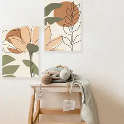 تابلو شاسی هپی لند مدل دکوراتیو گل و برگ