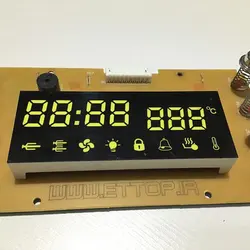 تایمر 8 کلیده تمام لمسی اجاق گاز