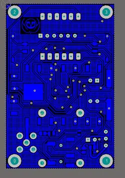 هدربرد راه اندازه ماژول مخابراتی DRA818 با میکروی ATMEGA8 و نمایشگر 3 رقمی (به همراه لوازم جانبی)