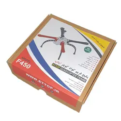 فریم ( بدنه ) کوادکوپتر مدل F450 + بدنه کوادکوپتر کنترلی   RC QUADCOPTER FRAME+ مناسب پروژه های دانشجویی و تحقیقاتی و صنعتی + استحکام بالا + به همراه گارانتی