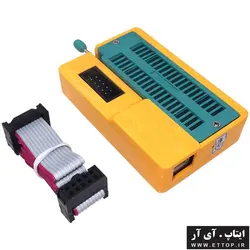 پروگرمر میکروکنترلر AVR (جیبی ، راه اندازی سریع ، دارای بدنه محافظ ، امکان پروگرم خودکار آیسی در تولید انبوه ، شناسایی اتوماتیک آیسی ) + به همراه کابل USB اتصال به رایانه + به همراه کابل IDC + فایل نرم افزار و مستندات