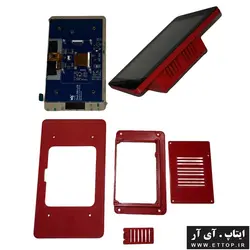 قاب پلاستیکی نمایشگر 7 اینچ رزبری پای raspberry pi  و میکروکنترلری / قاب پلاستیکی ABS رنگ دلخواه / بدنه و فریم پنل نمایشگر رسپبری پای به همراه کیس نگهدارنده رزبری و میکروکنترلر / خروجی HDMI  ، تغذیه ، SD CARD ، USB