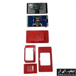 قاب پلاستیکی نمایشگر 7 اینچ رزبری پای raspberry pi  و میکروکنترلری / قاب پلاستیکی ABS رنگ دلخواه / بدنه و فریم پنل نمایشگر رسپبری پای به همراه کیس نگهدارنده رزبری و میکروکنترلر / خروجی HDMI  ، تغذیه ، SD CARD ، USB