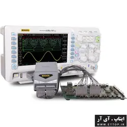 اسیلوسکوپ 100 مگاهرتز لاجیک دار 4 کانال ریگول MSO1104Z / سرعت نمونه برداری 1GSa/S / مجهز به لاجیک آنالایزر 16 کانال / دارای فانکشن FFT و فیلتر دیجیتال جهت پیاده کردن بالا گذز،پایین گذر و میان گذر / قابل اتصال به کامپیوتر با پورت USB و نرم‌افزار UltraScope