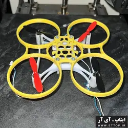 فریم مینی کوادکوپتر مدل  Micro 107 Noob-Copter با قابلیت نصب موتور کورلس مدل 8520 / قطر موتور 8.5 میلی متر / وزن سازه 20 گرم