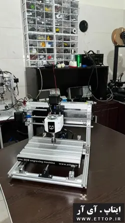 کیت مینی سی ان سی رو میزی (mini cnc) مدل CNC3018 / مینی سی ان سی / قابلیت اضافه نمودن لیزر برش و حکاکی / قابلیت کار روی انواع متریال چوب ، سنگ ، پلاستیک ، فلزات نرم ، چرم ، پارچه ، کاغذ / مناسب  جواهرسازی ، کارگاه تولیدی یا خانگی و نمونه سازی محصول