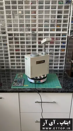 میز گردان ( شارژی )  rotary table  میز دوار بدون صدا بدون نیاز به برق  / میز چرخان / مناسب جهت دکوراسیون / پروژه های عکس برداری و اسکنر / قطر 20 سانتی متر دارای ولوم تنظیم سرعت