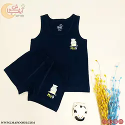 ست رکابی و شورت پسرانه اسب آبی