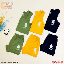 ست رکابی و شورت پسرانه اسب آبی