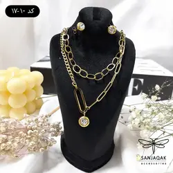 نیم‌ست دو زنجیره با پلاک تک‌نگین