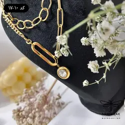 نیم‌ست دو زنجیره با پلاک تک‌نگین