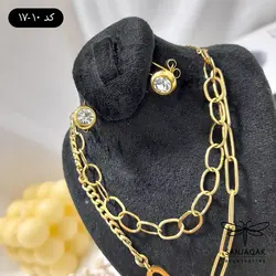 نیم‌ست دو زنجیره با پلاک تک‌نگین