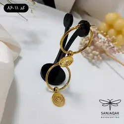 گوشواره حلقه‌ای آویزدار