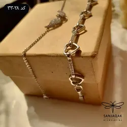 دستبند زنانه طرح قلب