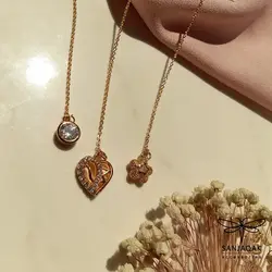 آویز ساعت زنانه طرح قلب