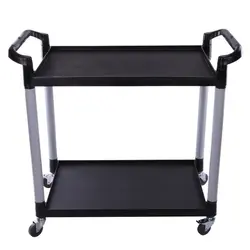 ترولی حمل غذا ۲ طبقه تخت