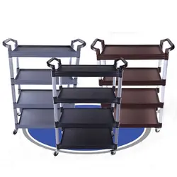 ترولی سرو غذا ۴ طبقه تخت مشکی