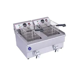 سرخ کن برقی ۲ لگن شیر دار 20 لیتری