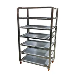 قفسه استیل هفت طبقه چرخدار تالار عروسی