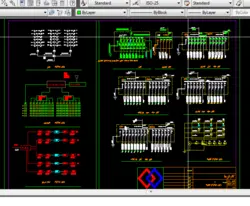 نقشه اتوکد تاسیسات برق پروژه پارکینگ طبقاتی با زیربنای حدود15000مترمربع و4طبقه - ایران دما