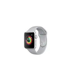 ساعت هوشمند اپل سری 3 آلومینیوم نقره ای مدل 42mm با بند سفید
