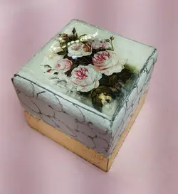 جعبه انگشتر چوبی پتینه