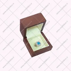 جعبه انگشتر چوبی جواهر مدل اپال