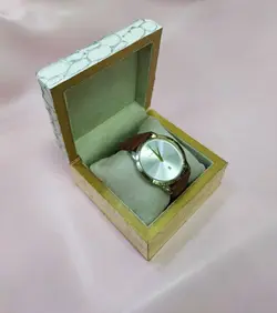 جعبه ساعتی چوبی پتینه