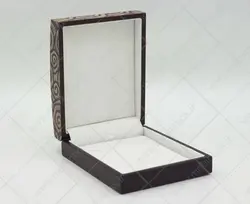 جعبه گردنبند چوبی جواهر مدل فلاور