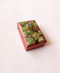 جعبه مدال چوبی پتینه