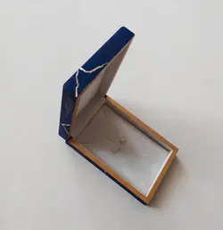 جعبه نیم ست چوبی جواهر پتینه