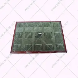 سینی حلقه ست چوبی جواهرات