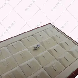 سینی انگشتر چوبی جواهر