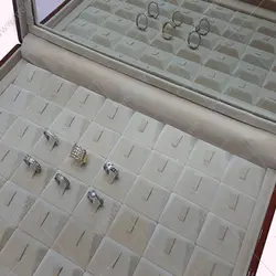 کلکسیون انگشتر چوبی جواهرات